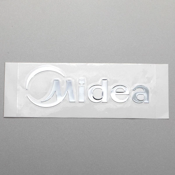 Custom Thin Electroform ทองนิกเกิล 3D โลโก้ Transfer ตัวอักษรโลหะป้าย UV เครื่องสำอางสติกเกอร์โลหะ Chrome Decal กาว
