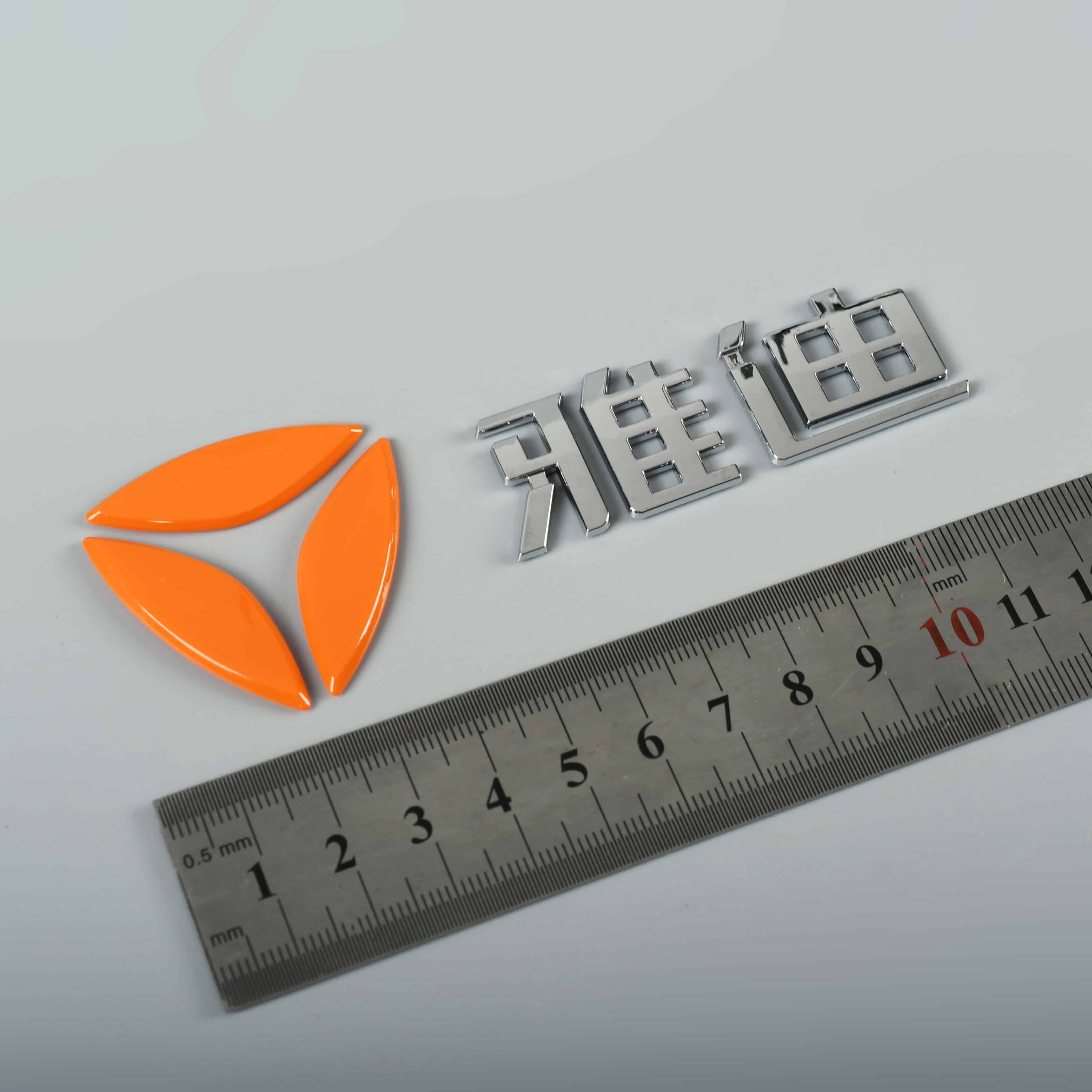 3D ป้ายสติกเกอร์รถจักรยานยนต์พลาสติก Chrome โลโก้ ABS Badge