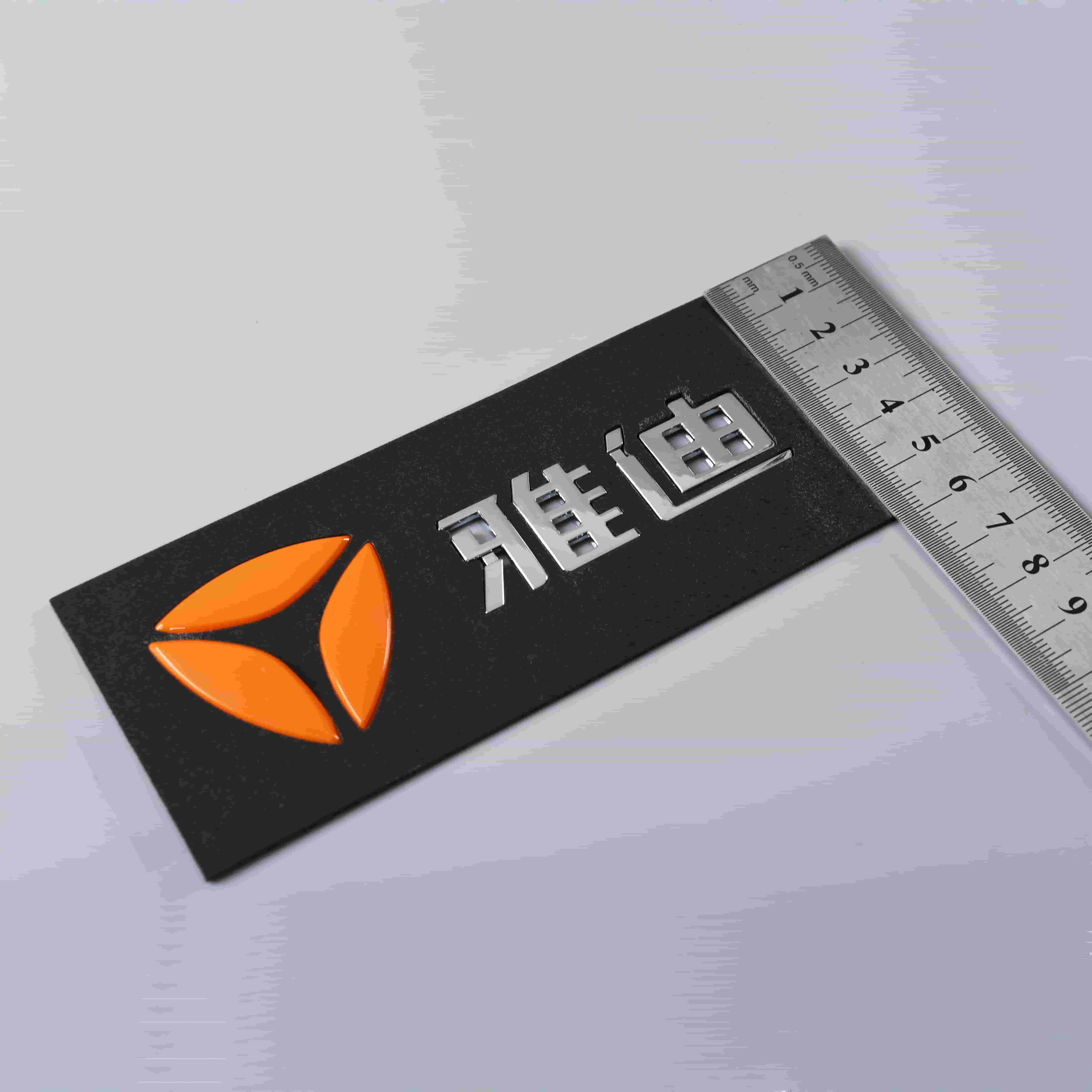 3D ป้ายสติกเกอร์รถจักรยานยนต์พลาสติก Chrome โลโก้ ABS Badge