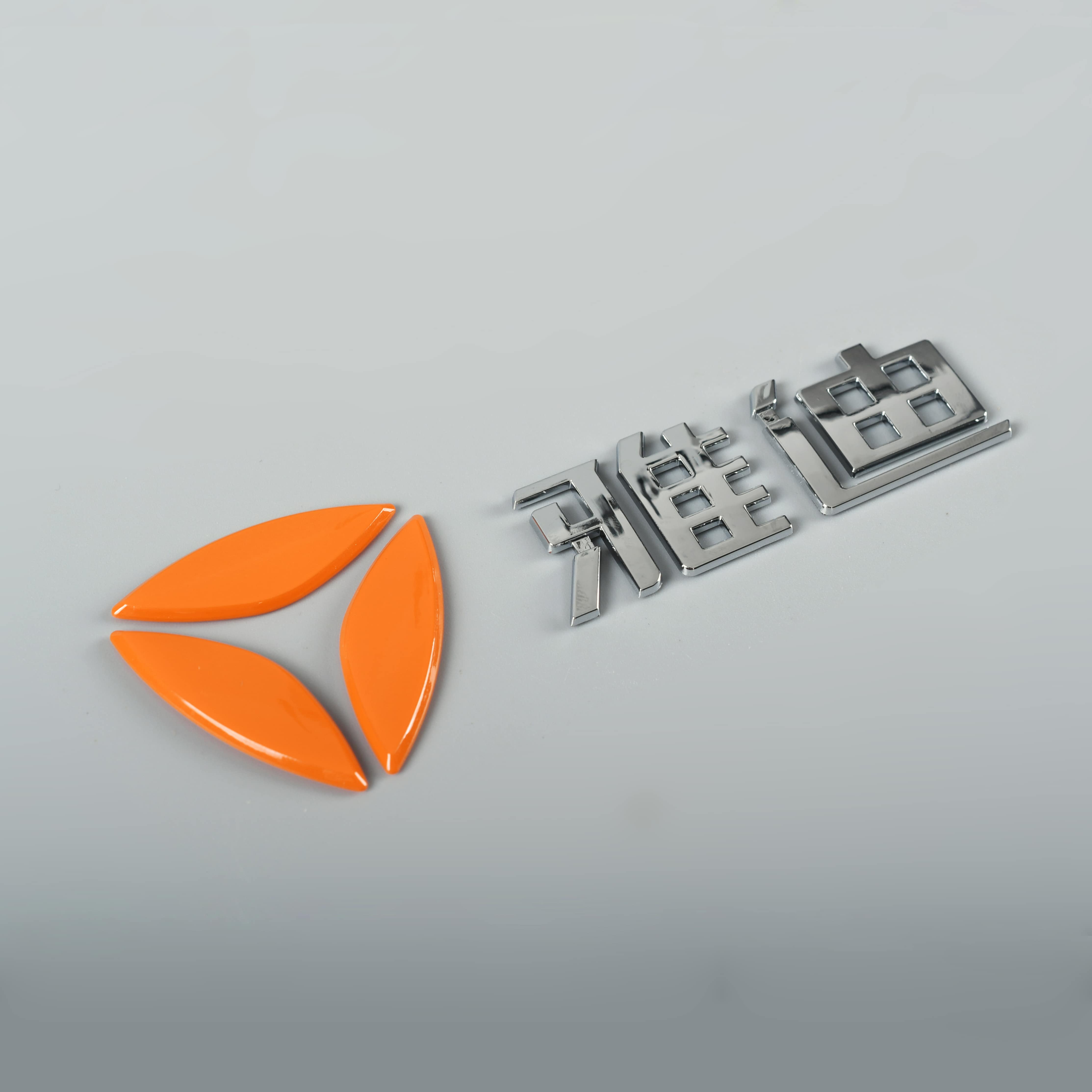 3D ป้ายสติกเกอร์รถจักรยานยนต์พลาสติก Chrome โลโก้ ABS Badge