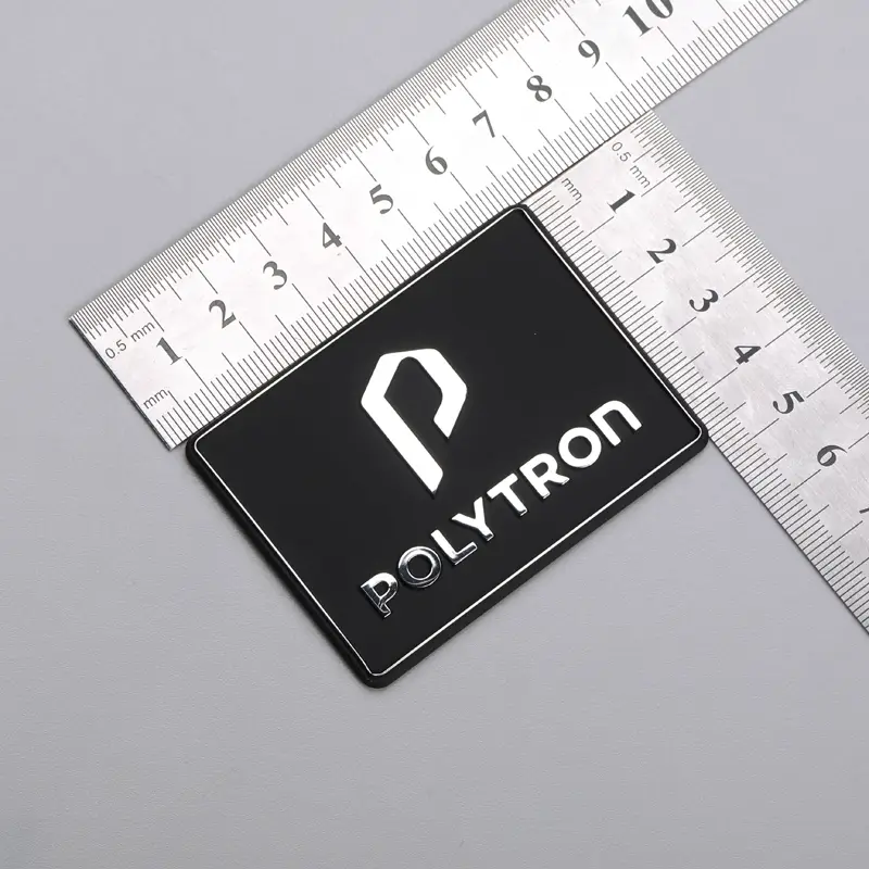 โลโก้ 3D Electroform แบบกำหนดเอง Chrome ป้ายโลหะนิกเกิล