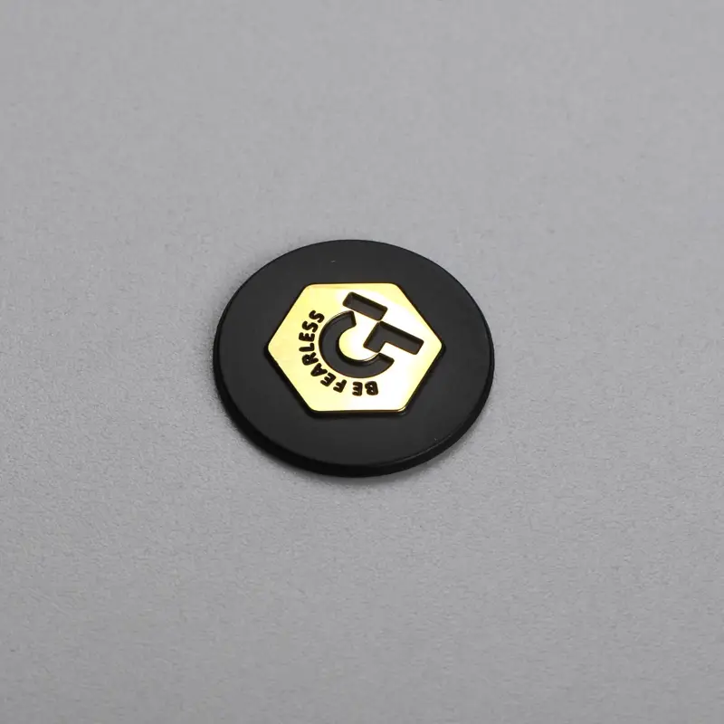 โรงงาน OEM ป้ายฉลาก Chrome ทองนูน 3 มิติ