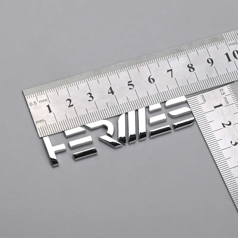 ABS 3D chrome โลโก้พลาสติกหม้อไอน้ำสัญลักษณ์ Self กาวสติกเกอร์