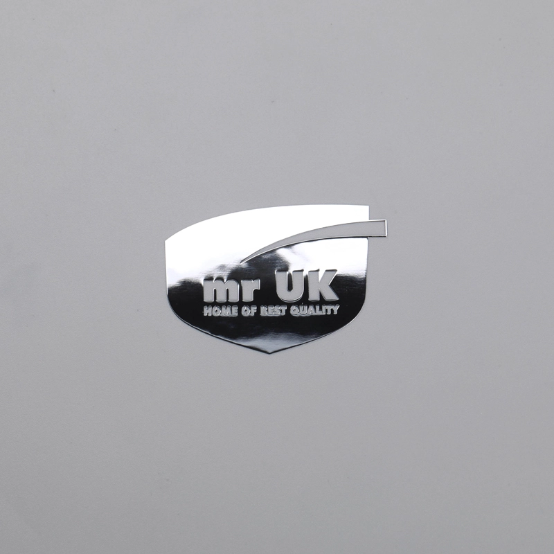 โลโก้ Chrome Glossy Thin Emblem แบบกำหนดเองพร้อมกาว 3M