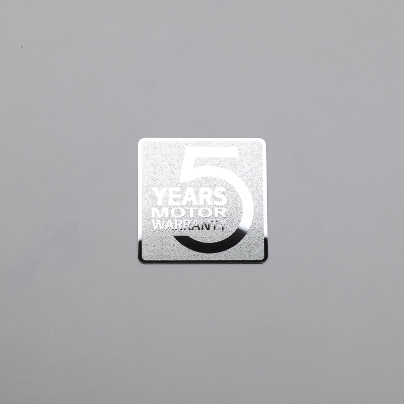 โลหะ Chrome Texture Label Silver Thin Self กาวสติกเกอร์