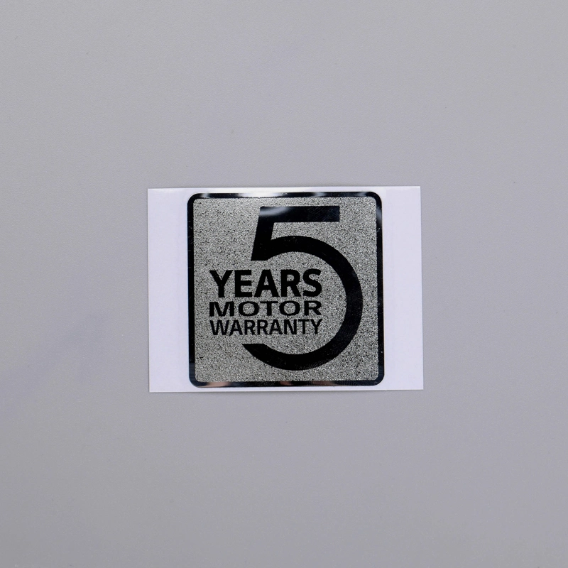 โลหะ Chrome Texture Label Silver Thin Self กาวสติกเกอร์
