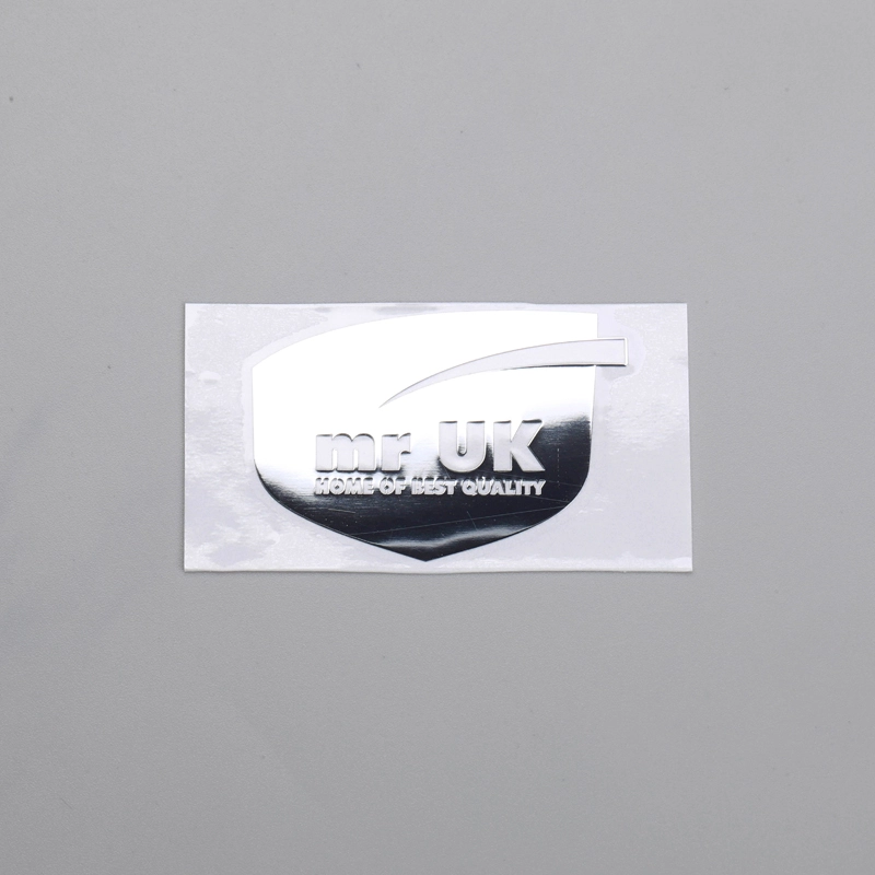โลโก้ Chrome Glossy Thin Emblem แบบกำหนดเองพร้อมกาว 3M