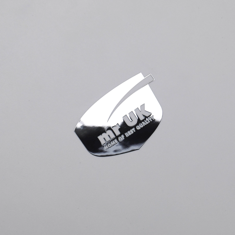 โลโก้ Chrome Glossy Thin Emblem แบบกำหนดเองพร้อมกาว 3M