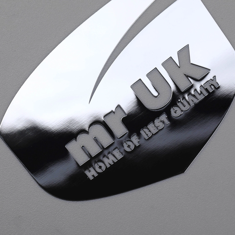 โลโก้ Chrome Glossy Thin Emblem แบบกำหนดเองพร้อมกาว 3M