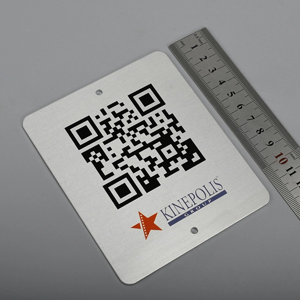 ป้ายอลูมิเนียมรหัส QR