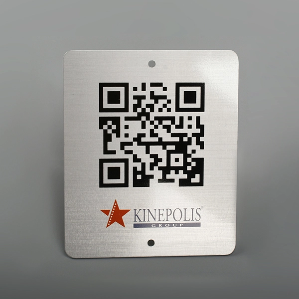 ป้ายอลูมิเนียมรหัส QR